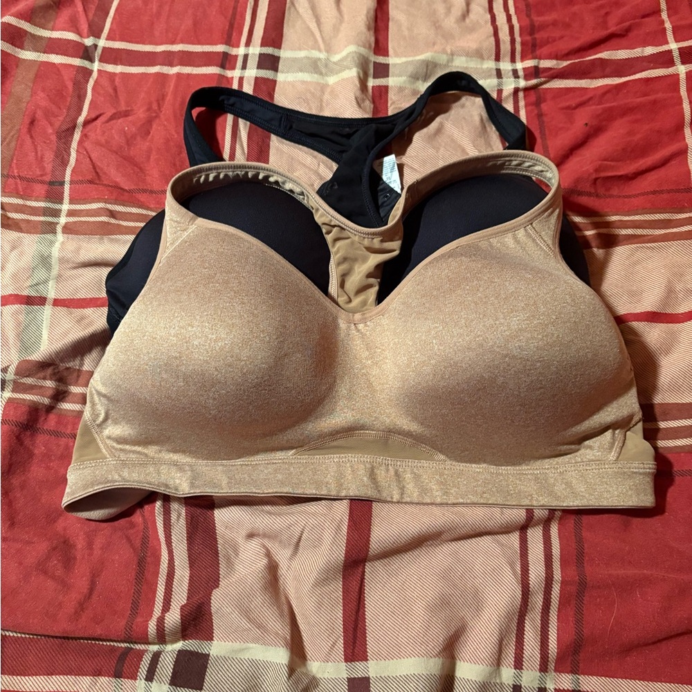 Old Navy Tan and Black Bra Set